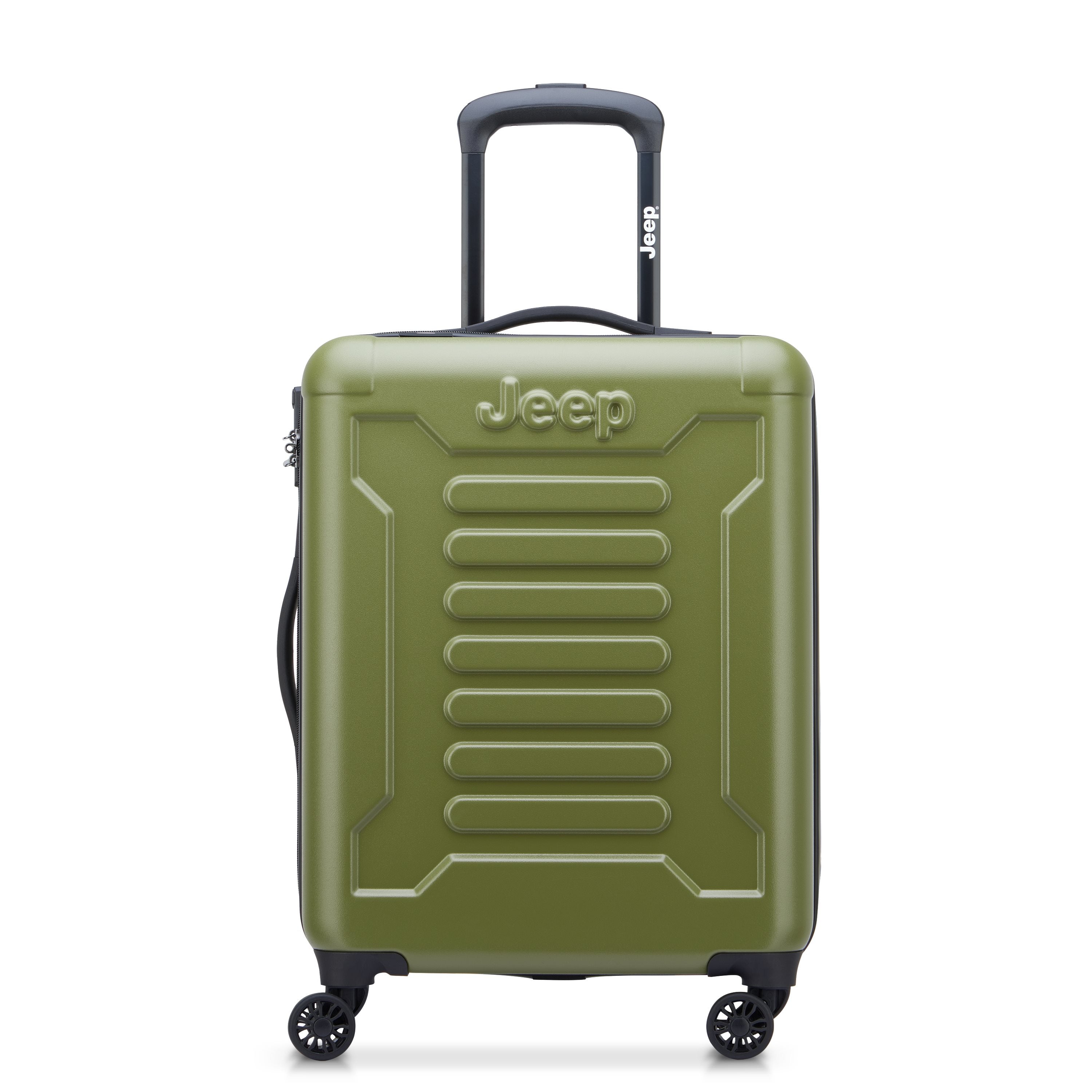 Jeep Hardcase Koffer - JHOO4C - Uitbreidbaar - 44L - Avocado Handbagage Koffer - Reisartikelen-nl