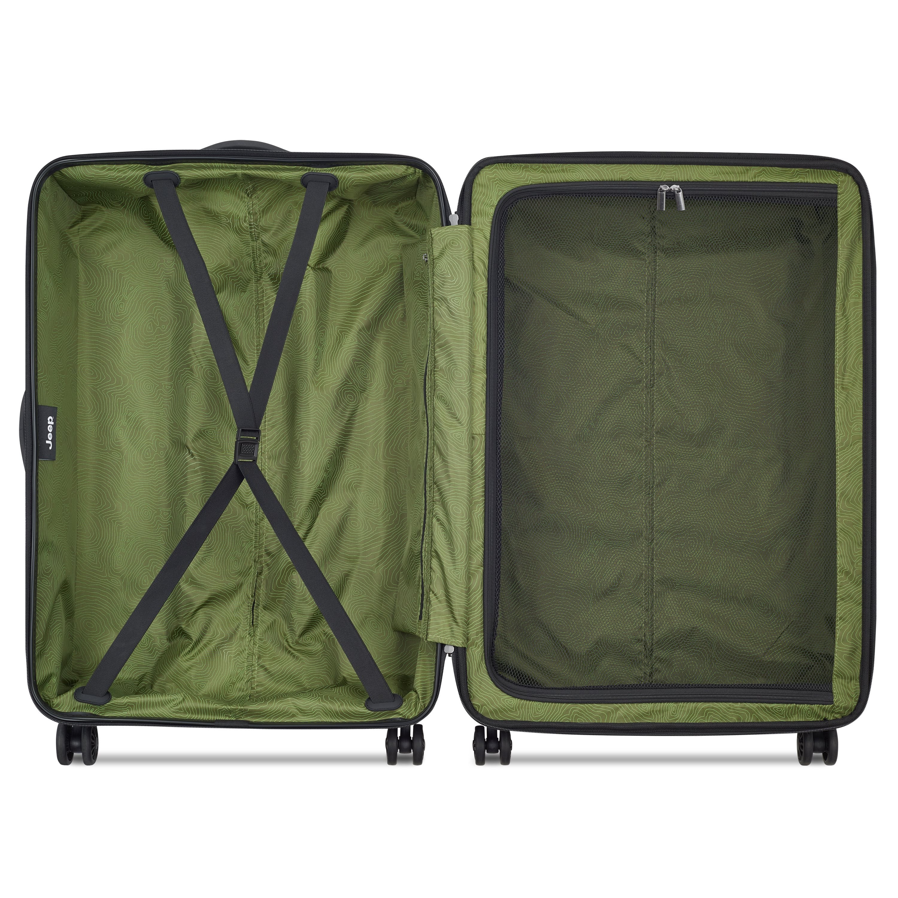 Jeep Hardcase Koffer - JHOO4C - Uitbreidbaar - 130L - Petcoat Navy Ruimbagage Koffer - Reisartikelen-nl