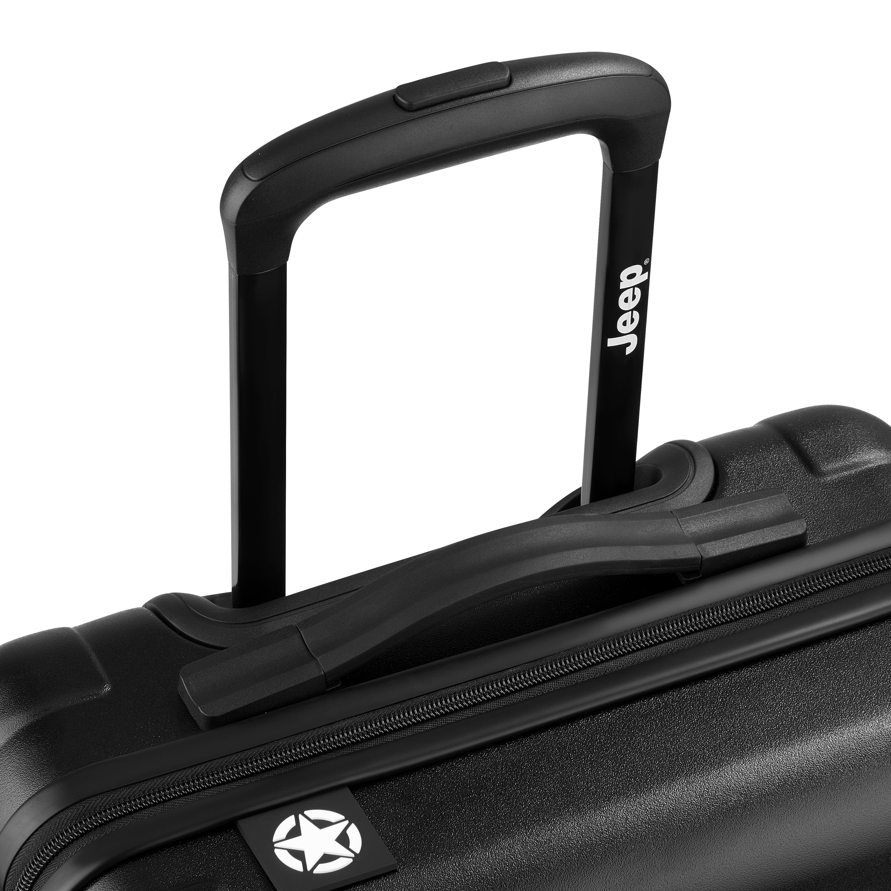 Jeep Hardcase Koffer - JHOO4C - Uitbreidbaar - 44L - Black Handbagage Koffer - Reisartikelen-nl