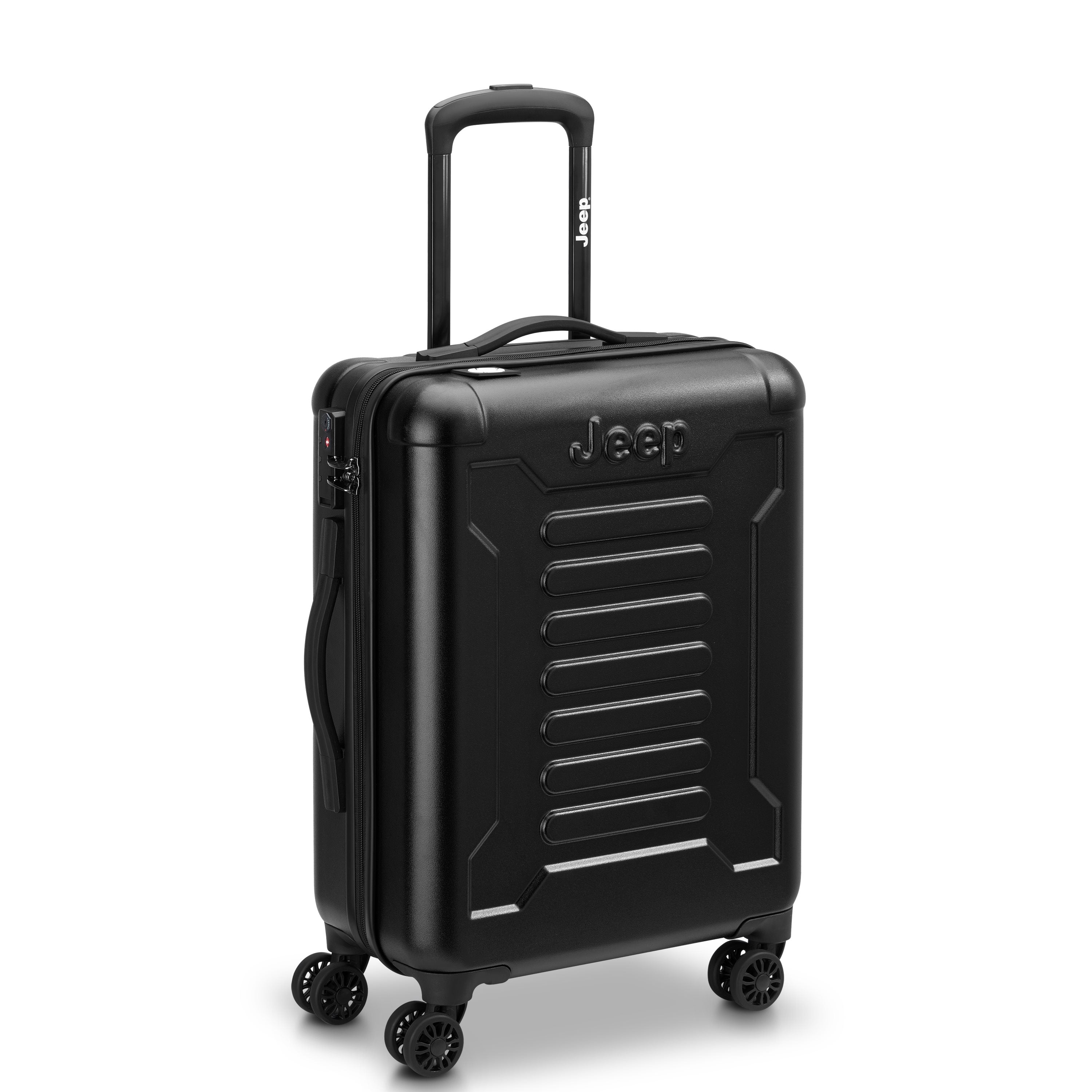 Jeep Hardcase Koffer - JHOO4C - Uitbreidbaar - 44L - Black Handbagage Koffer - Reisartikelen-nl