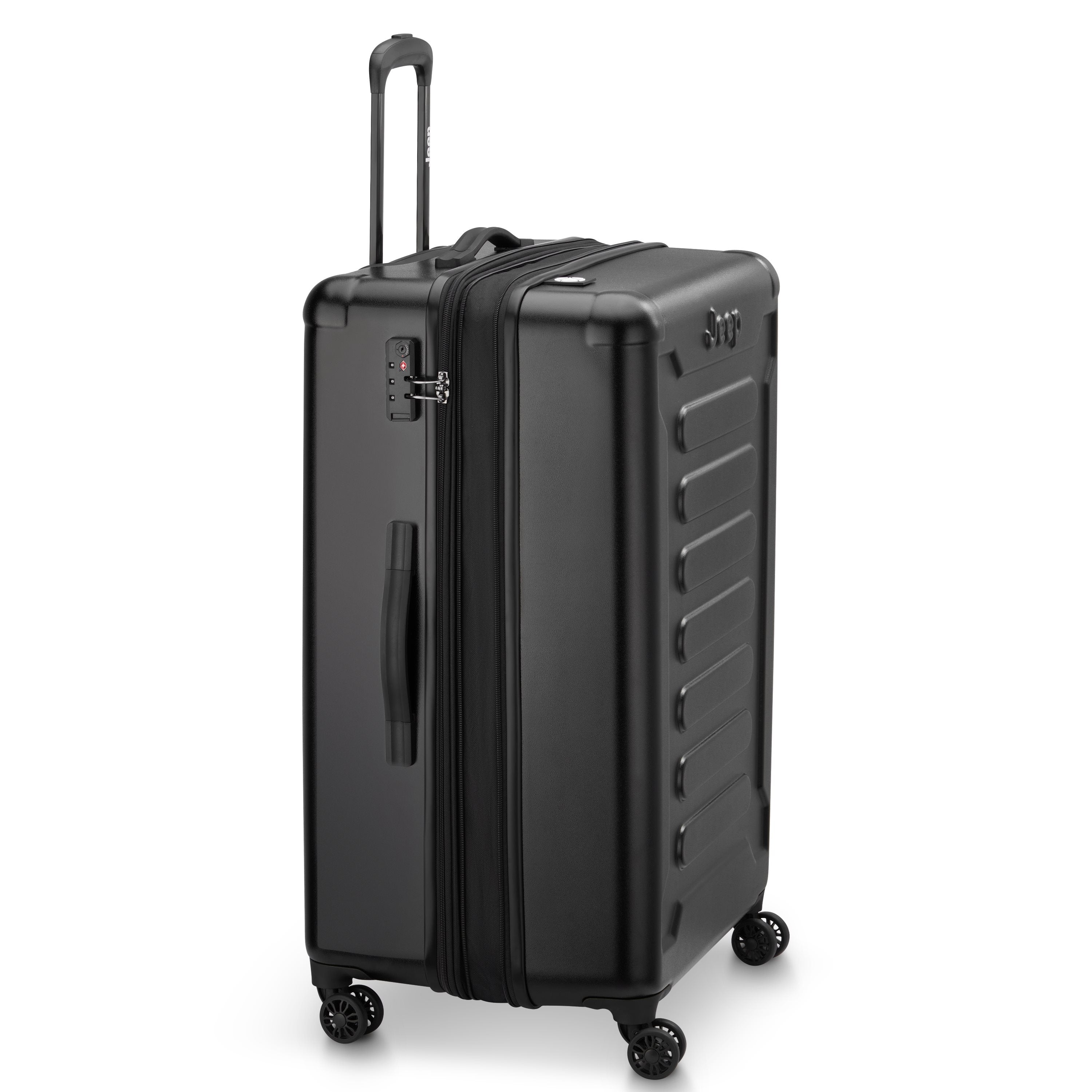 Jeep Hardcase Koffer - JHOO4C - Uitbreidbaar - 130L - Black Ruimbagage Koffer - Reisartikelen-nl