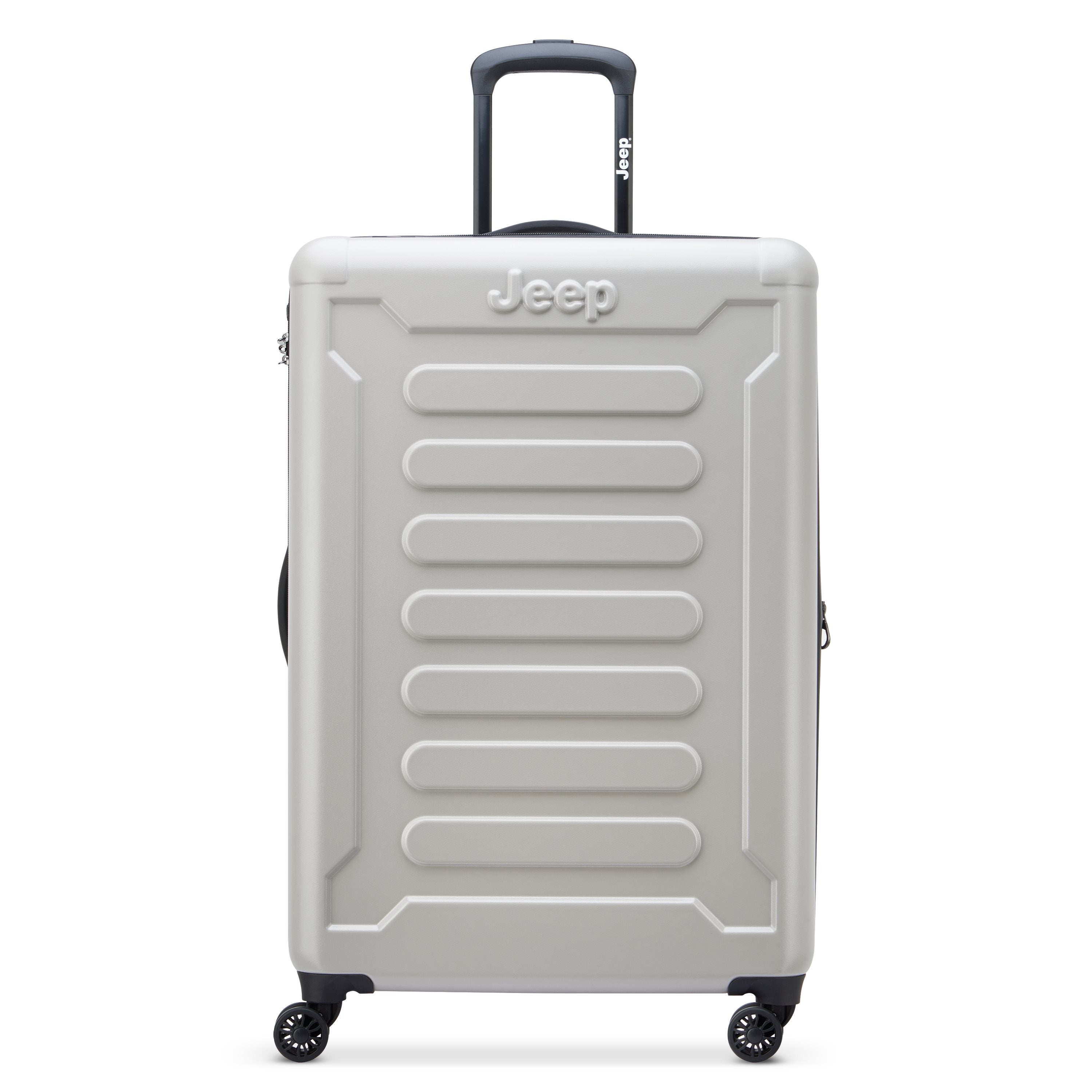 Jeep Hardcase Koffer - JHOO4C - Uitbreidbaar - 130L - Grey Drizzle Ruimbagage Koffer - Reisartikelen-nl