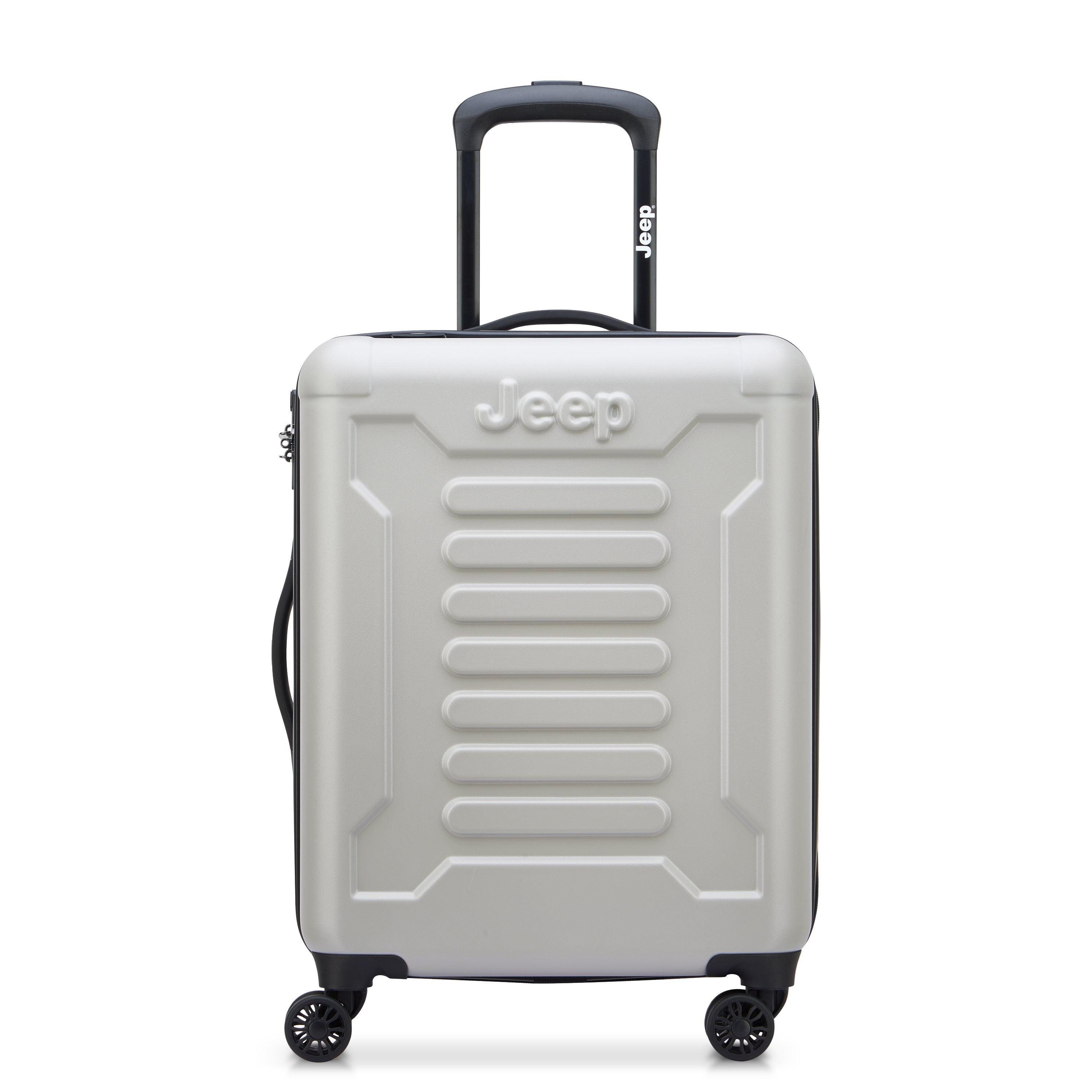 Jeep Hardcase Koffer - JHOO4C - Uitbreidbaar - 44L - Grey Drizzle Handbagage Koffer - Reisartikelen-nl