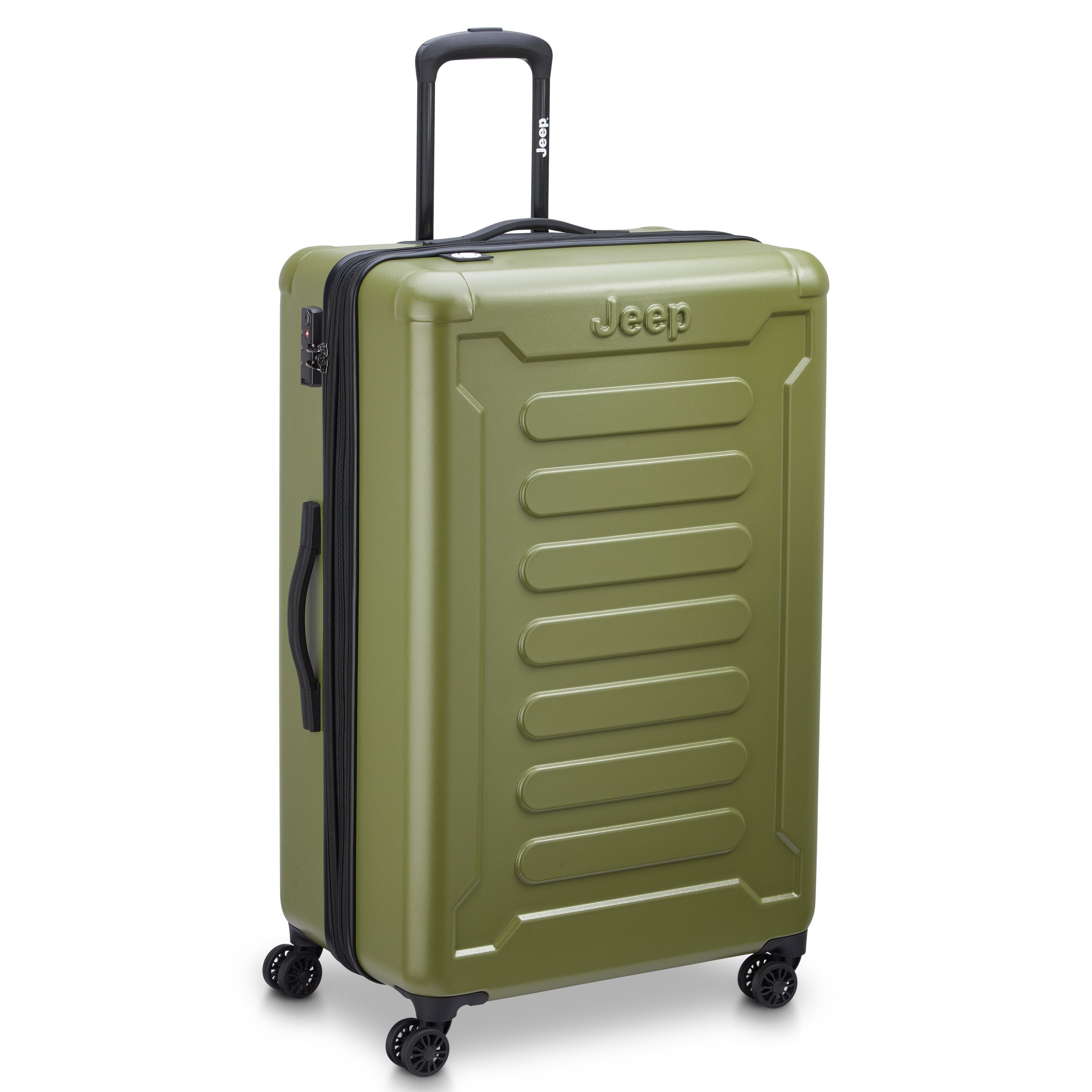 Jeep Hardcase Koffer - JHOO4C - Uitbreidbaar - 144L - Avocado Ruimbagage Koffer - Reisartikelen-nl